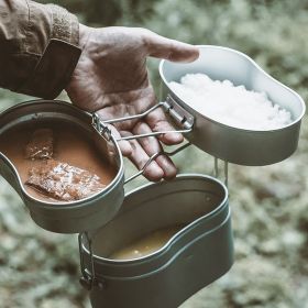 Outdoor camping supplies, portable BC picnic cooking supplies, camping individual lunch boxes (select: lunch box)