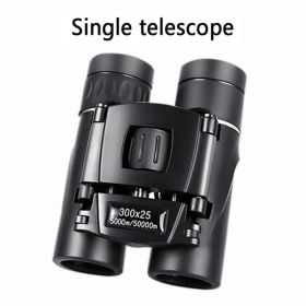 500X25 / 300X25 Professional Folding Small Compact Lightweight Binoculars; Long Range Zoom Telescope With Storage Bag For Hiking Hunting Travel S (Items: 300x25)