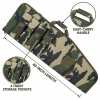 40 Inch Soft Equipment Case with 4 Front Accessory Pockets, Padded Long Storage Bag with Carry Handle and Full-Length Zipper for Outdoor Transport
