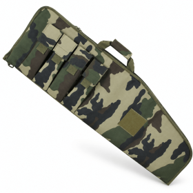 40 Inch Soft Equipment Case with 4 Front Accessory Pockets, Padded Long Storage Bag with Carry Handle and Full-Length Zipper for Outdoor Transport (Color: France camo)