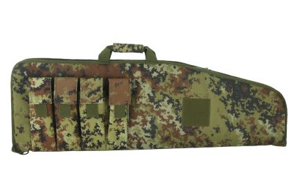 40 Inch Soft Equipment Case with 4 Front Accessory Pockets, Padded Long Storage Bag with Carry Handle and Full-Length Zipper for Outdoor Transport (Color: Italy camo)