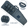 40 Inch Soft Equipment Case with 4 Front Accessory Pockets, Padded Long Storage Bag with Carry Handle and Full-Length Zipper for Outdoor Transport