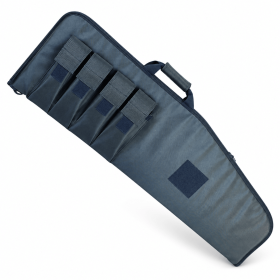 40 Inch Soft Equipment Case with 4 Front Accessory Pockets, Padded Long Storage Bag with Carry Handle and Full-Length Zipper for Outdoor Transport (Color: Deep blue)