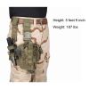 Tactical Drop Leg Holster for Right or Left Hand, Adjustable Thigh Holster with Utility Pouches and Secure Retention Straps