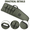 40 Inch Soft Equipment Case with 4 Front Accessory Pockets, Padded Long Storage Bag with Carry Handle and Full-Length Zipper for Outdoor Transport