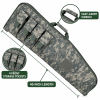 40 Inch Soft Equipment Case with 4 Front Accessory Pockets, Padded Long Storage Bag with Carry Handle and Full-Length Zipper for Outdoor Transport