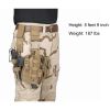Tactical Drop Leg Holster for Right or Left Hand, Adjustable Thigh Holster with Utility Pouches and Secure Retention Straps
